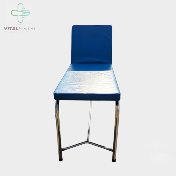 Stainless Steel Patient Examination Stool with Backrest medical equipment Pakistan | VITAL MedTech