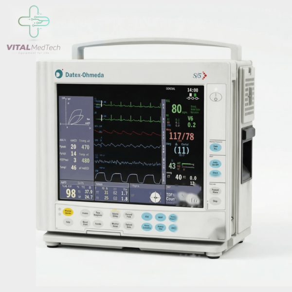 Agent monitor and workstation GE Datex Ohmeda S/5 Cardiac Monitor medical equipment Pakistan | VITAL MedTech